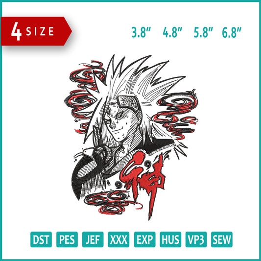 Naruto Uzumaki v7 Embroidery Design Files - 4 Sizes