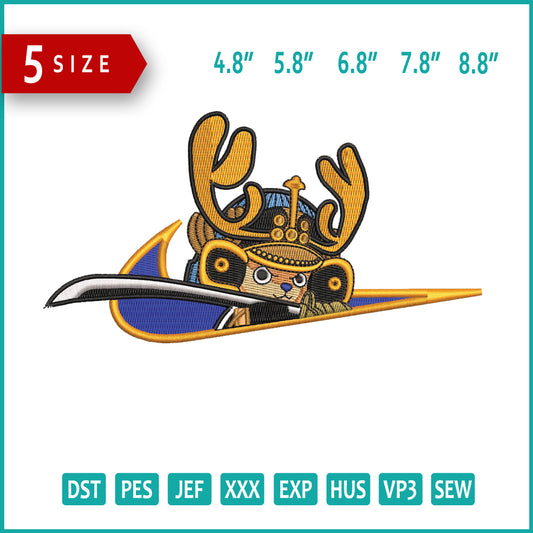 Tony Tony Chopper Embroidery Design Files - 5 Size's