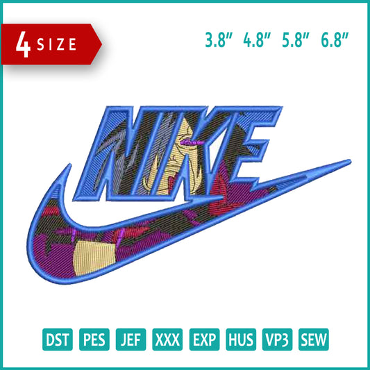 Madara Uchiha Swoosh Embroidery Design Files - 4 Sizes