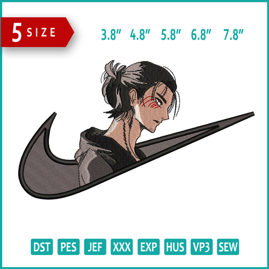 Eren Eger Swoosh Embroidery Design Files - 5 Size's