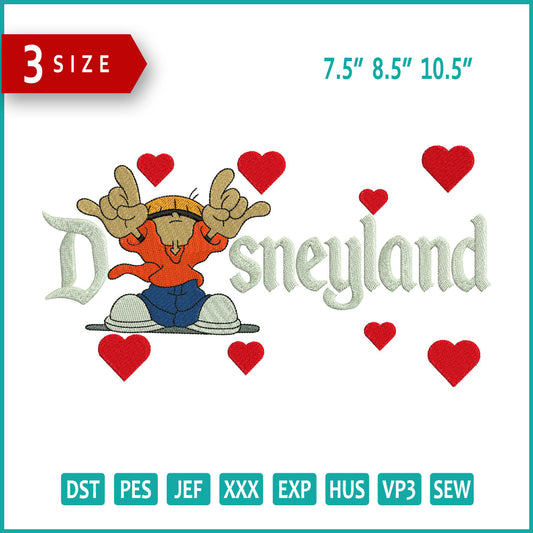 Kids Next Door Number 4 Disneyland Embroidery Design Files - 3 Size's