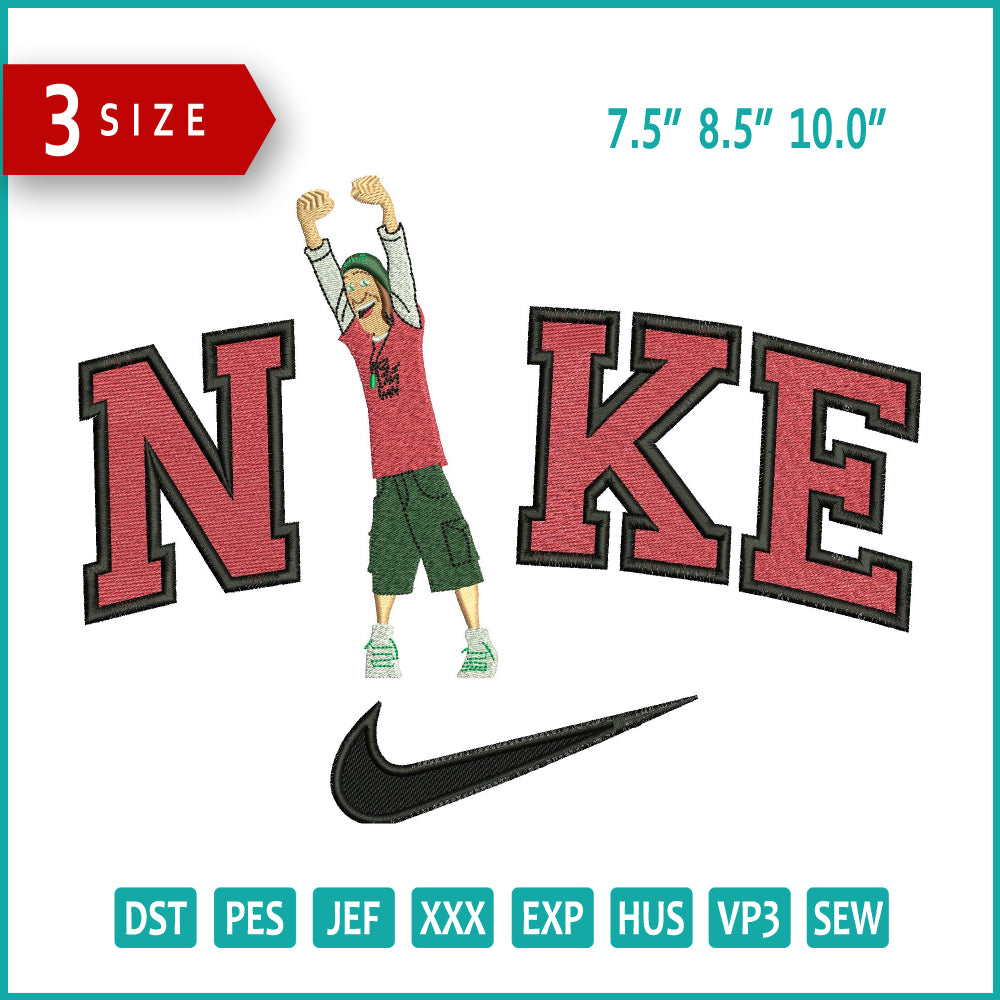 Nike Fred Frederickson Embroidery Design Files - 3 Size's