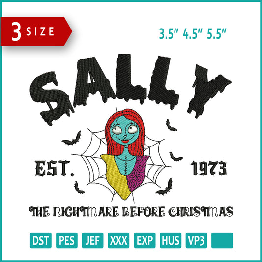 Archivos de bordado Sally est. 1973 - 3 tamaños