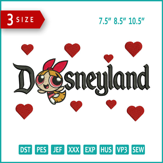 Blossom Disneyland Embroidery Design Files - 3 Sizes