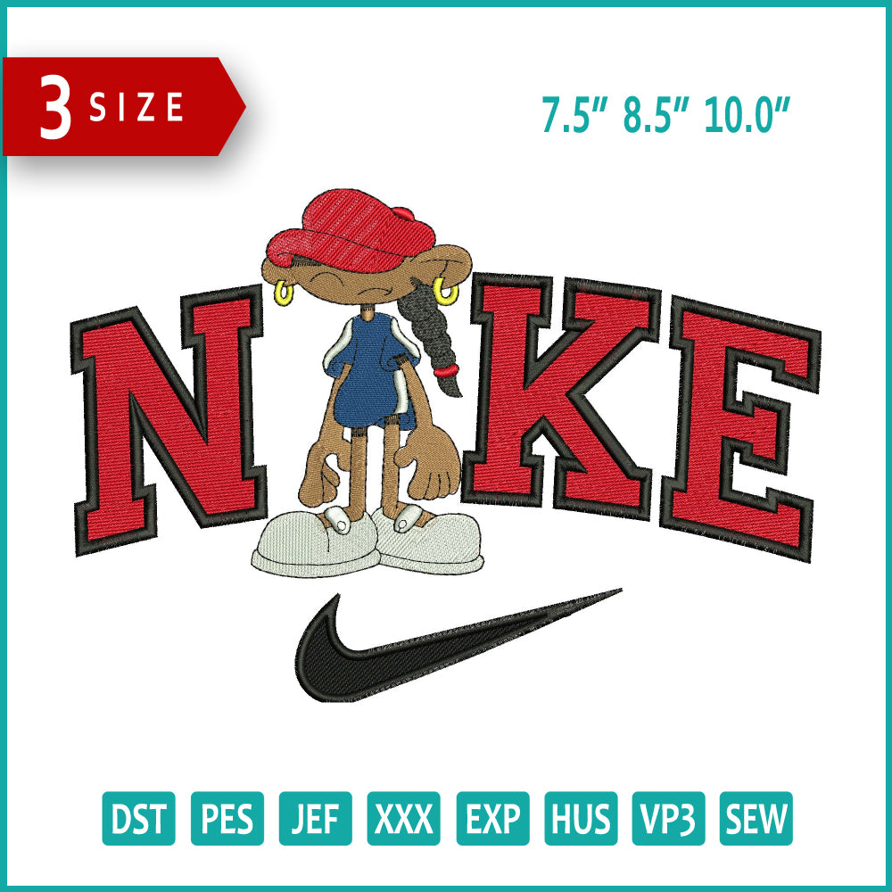 Nike Numbuh Five Embroidery Design Files - 3 Size's