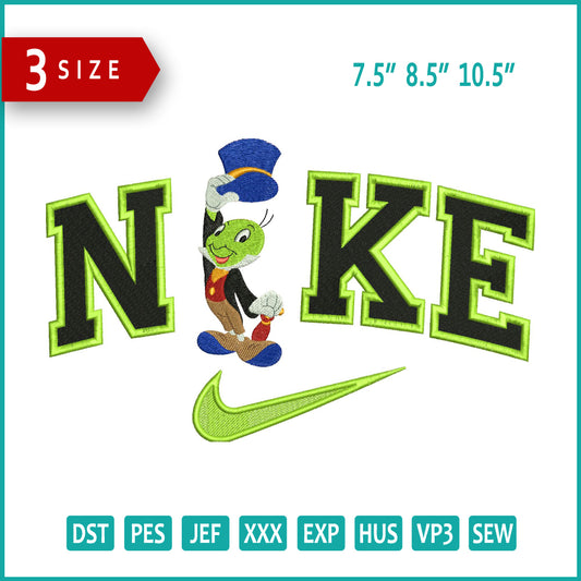 Nike Jimmy Cricket Embroidery Design Files - 3 Size's