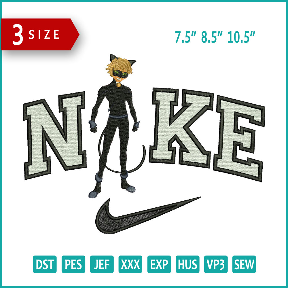 Nike Adrien Agreste Full Embroidery Design Files - 3 Sizes