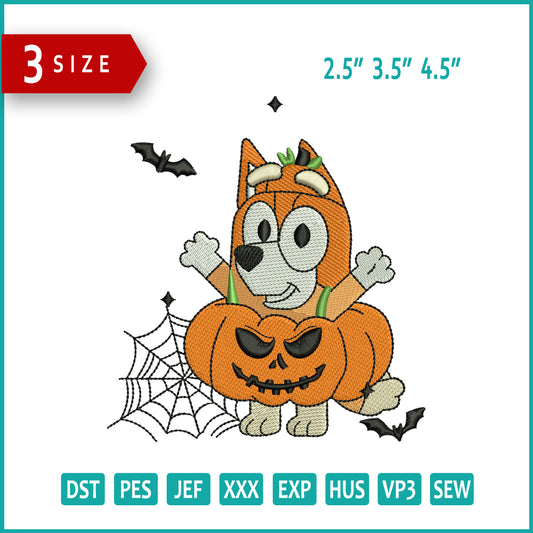 Archivos de bordado de calabaza de bingo - 3 tamaños