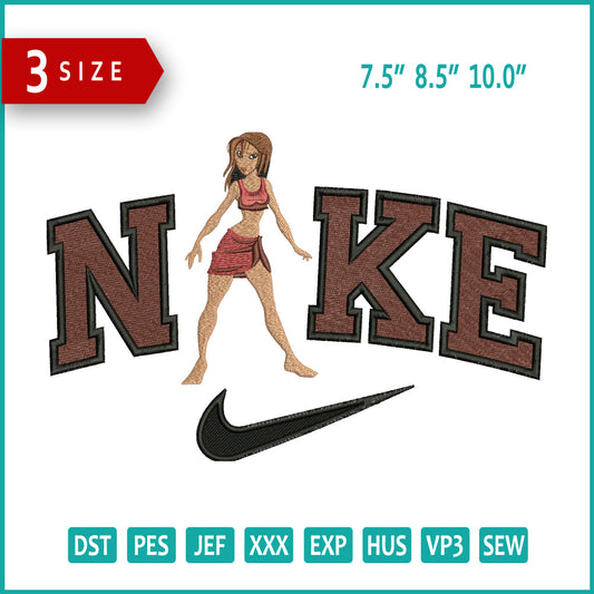 Nike Jane Porter Embroidery Design Files - 3 Size's