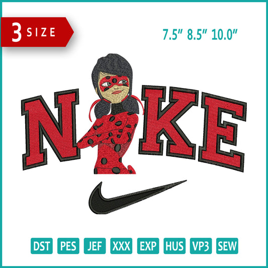 Nike Ladybug v1 Embroidery Design Files - 3 Size's