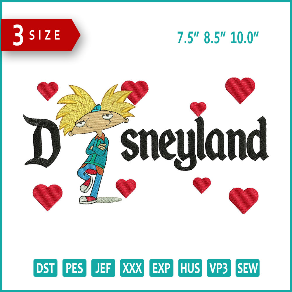 Arnold Disneyland Embroidery Design Files - 3 Size's