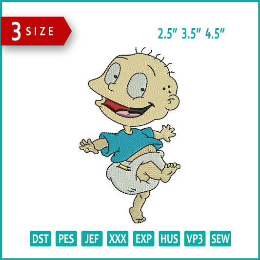 Tommy Pickles Embroidery Design Files - 3 Size's