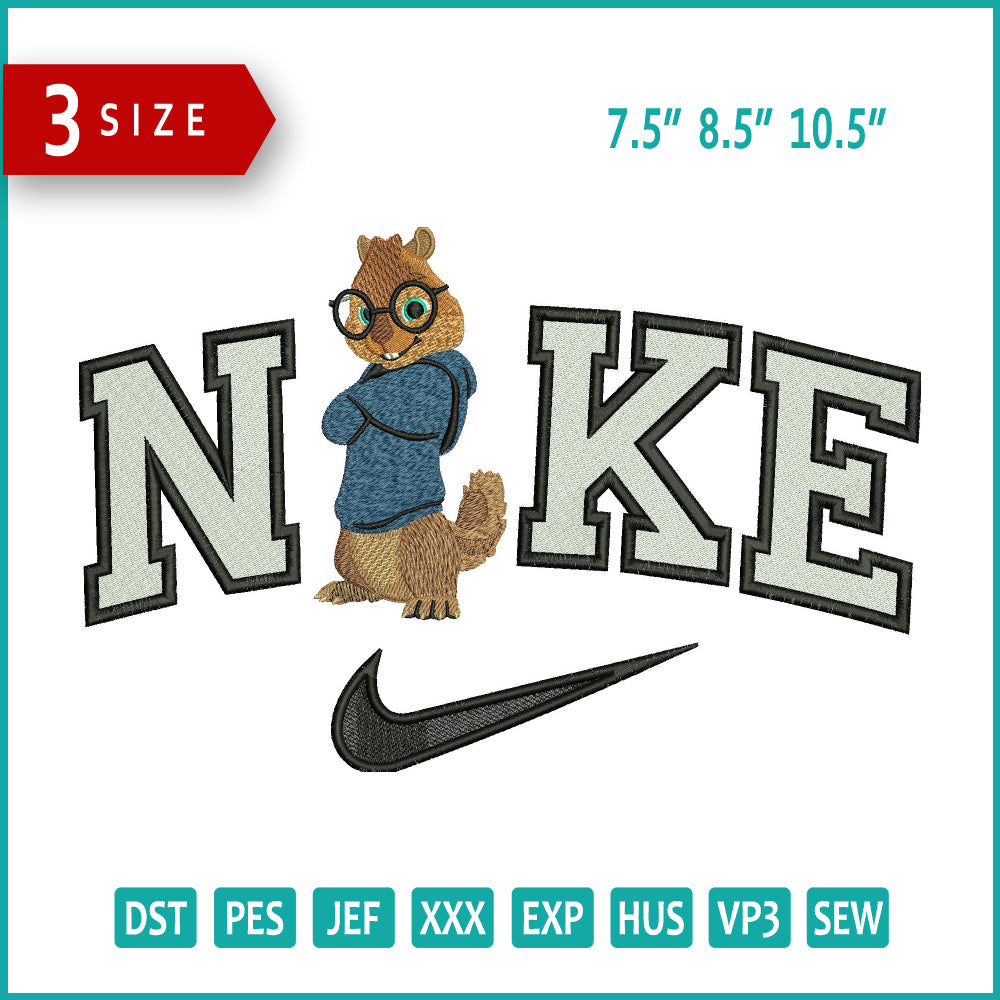 Nike Simon Embroidery Design Files - 3 Size's