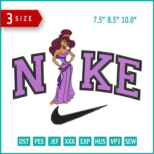 Nike Megara Embroidery Design Files - 3 Size's