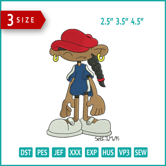 Numbuh Five Embroidery Design Files - 3 Size's