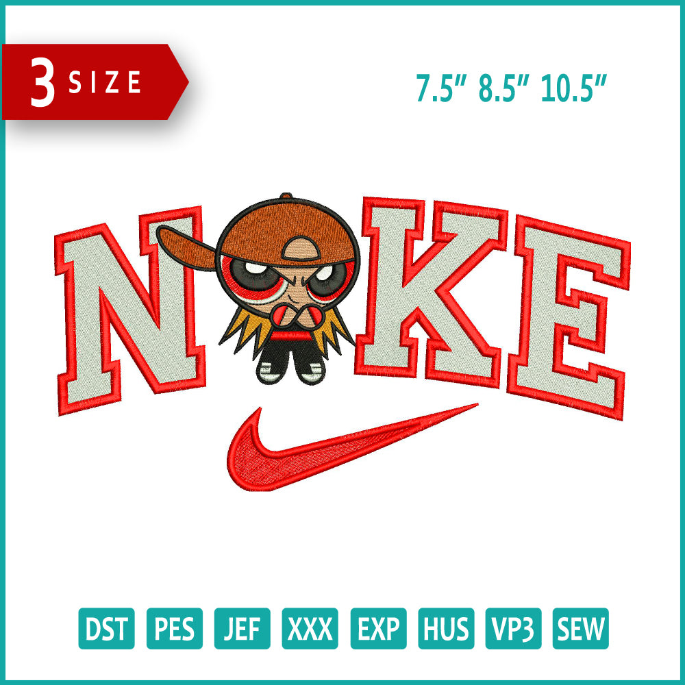 Nike Brick Embroidery Design Files - 3 Size's