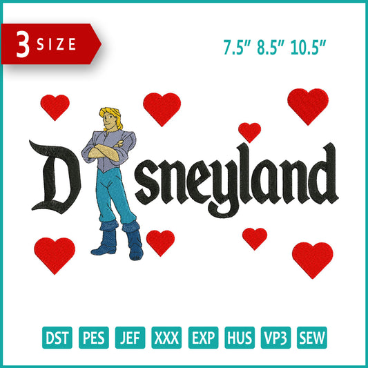 John Smith Disneyland Embroidery Design Files - 3 Size's