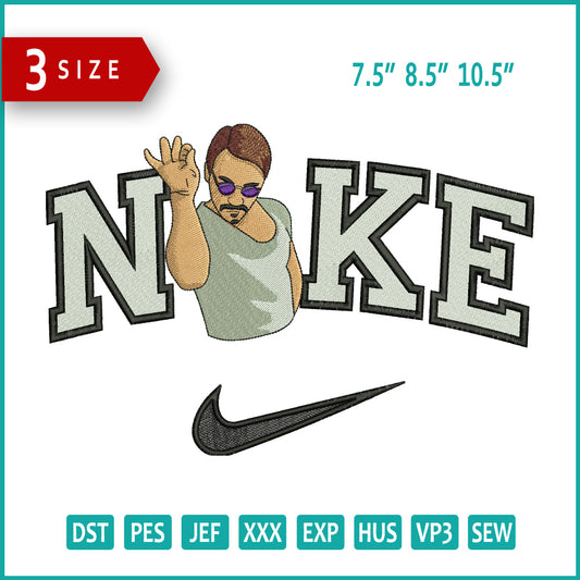 Nike Salt Bae Embroidery Design Files - 3 Size's