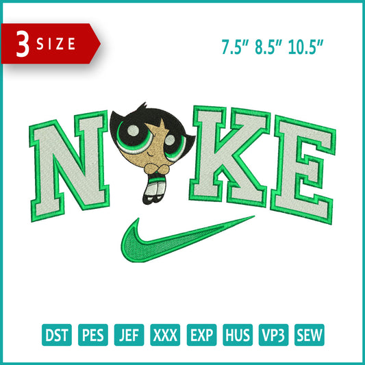 Nike Buttercup Embroidery Design Files - 3 Size's