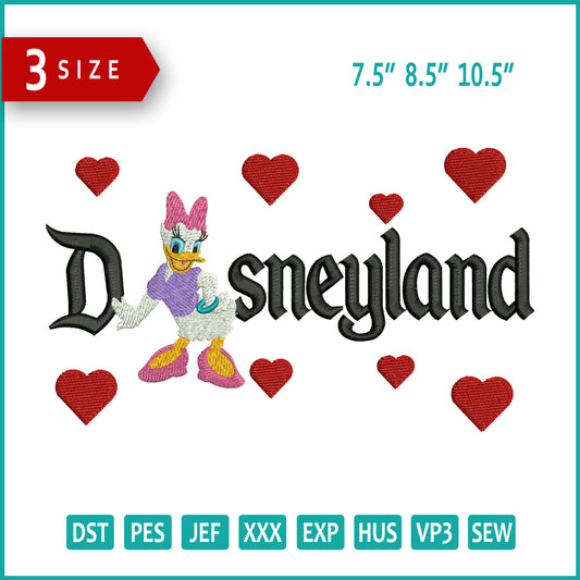 Daisy Duck Full Embroidery Embroidery Design Files - 3 Sizes