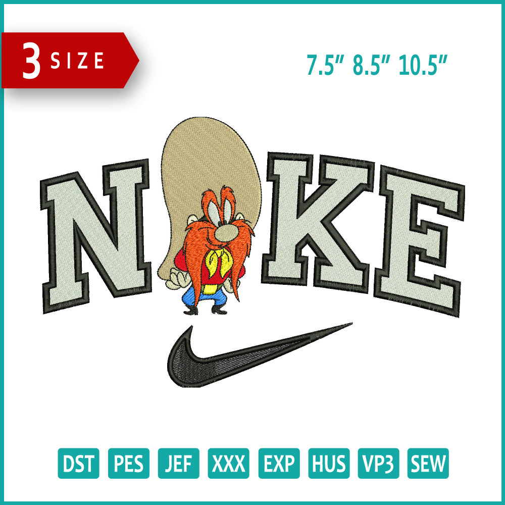 Nike Yosemite Sam Embroidery Design Files - 3 Size's – Store