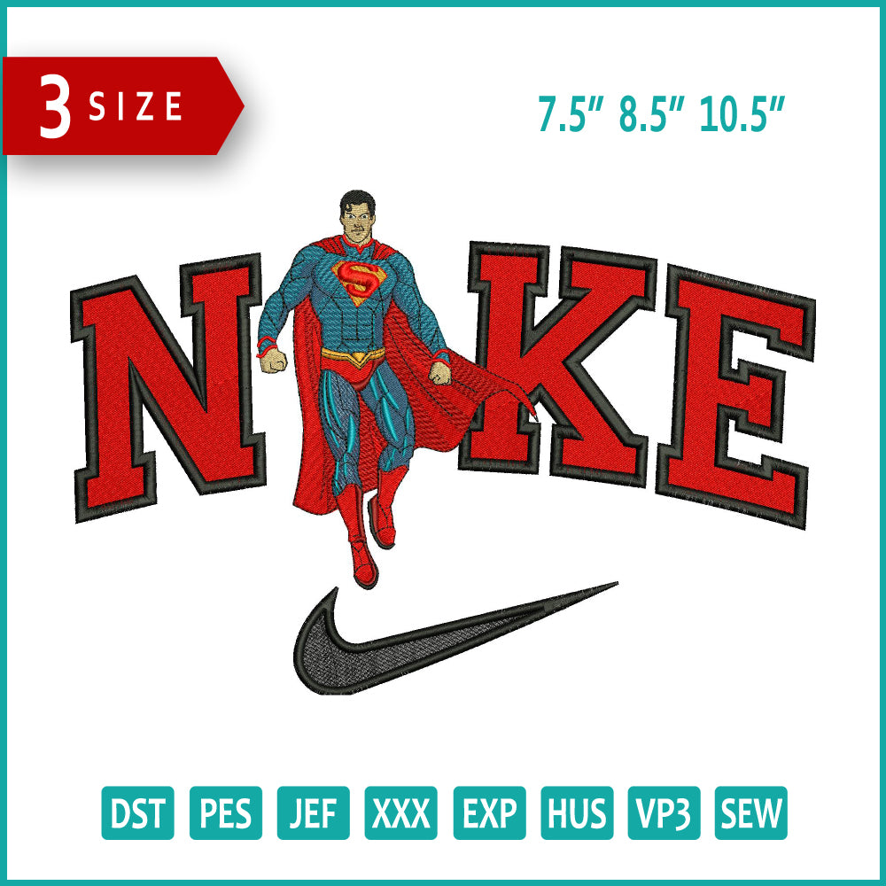 Nike Spiderman Embroidery Design Files - 3 Size's