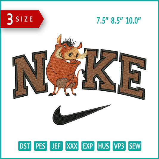 Nike Pumpaa Embroidery Design Files - 3 Size's