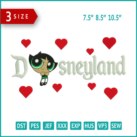 Buttercup Disneyland Embroidery Design Files - 3 Size's