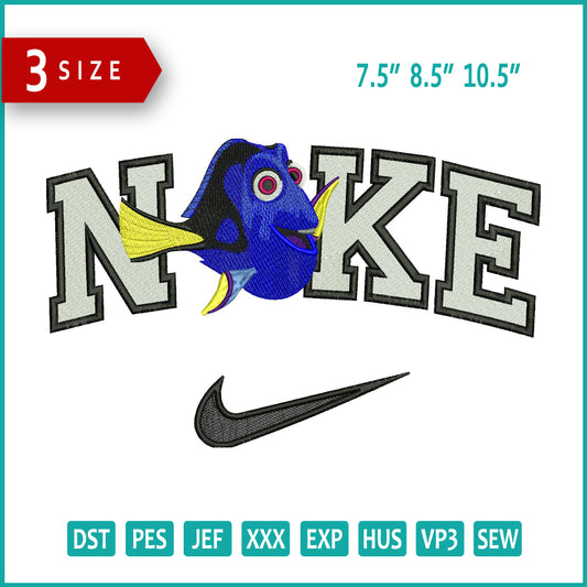 Nike Dory Embroidery Design Files - 3 Size's