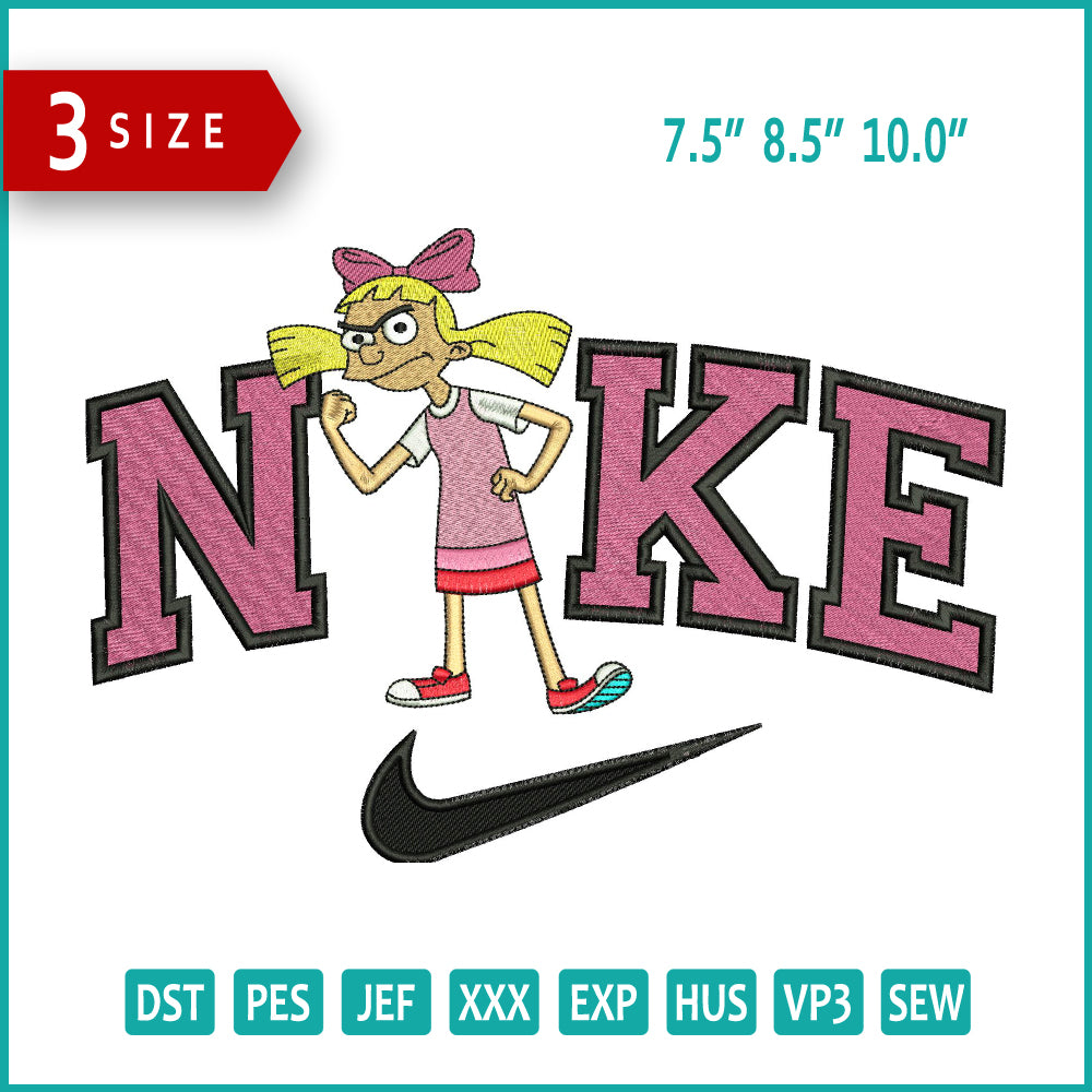 Nike Helga Pataki Embroidery Design Files - 3 Size's