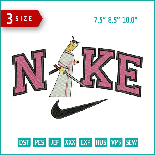 NIke Samurai Jack Embroidery Design Files - 3 Size's