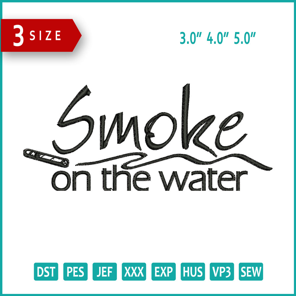 Smoke On The Winter Embroidery Design Files - 3 Size's