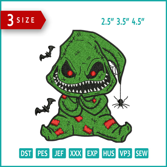Archivos de bordado de Oogie Boogie Man - 3 tamaños