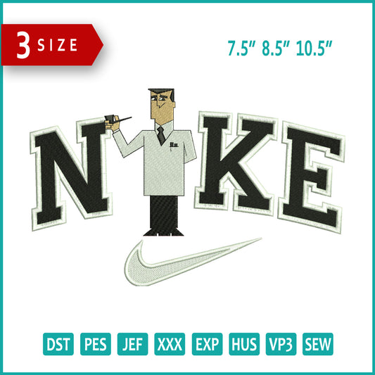 Nike Professor Utonium Embroidery Design Files - 3 Size's