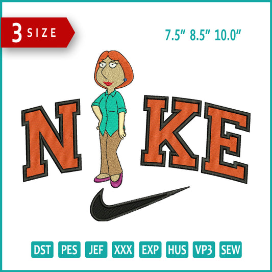 Nike Lois Griffin Embroidery Design Files - 3 Size's