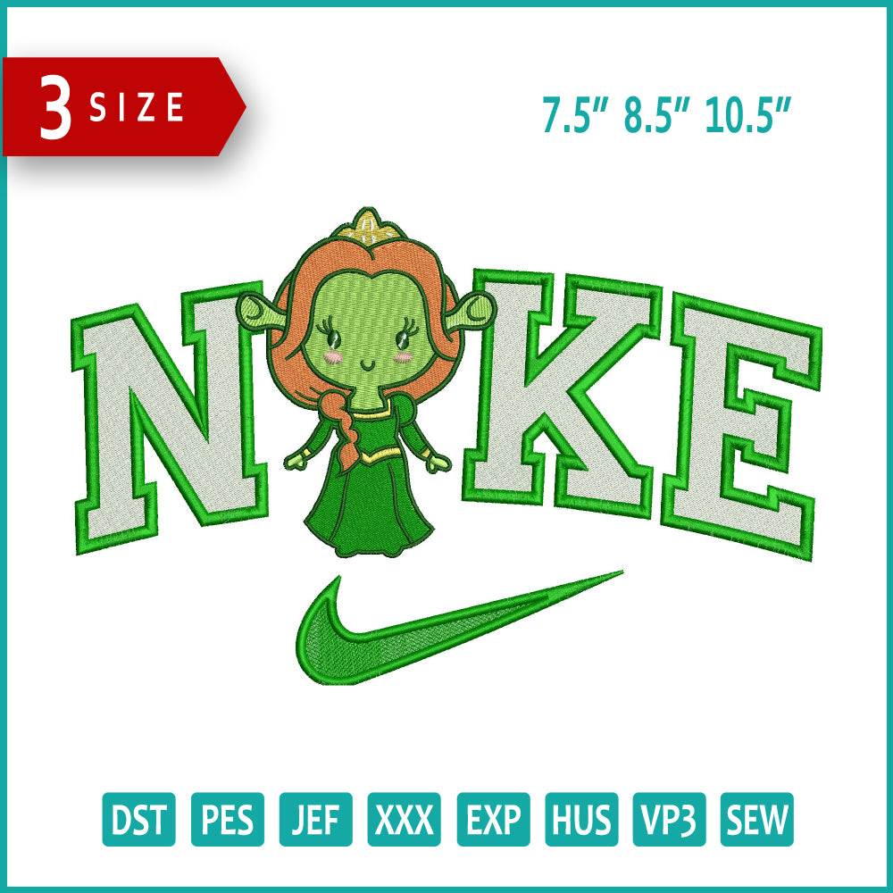 Nike Chibi Fiona Embroidery Design Files - 3 Size's