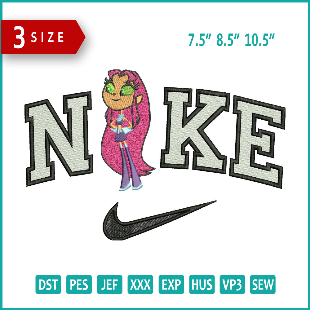 Nike Starfire Embroidery Design Files - 3 Size's