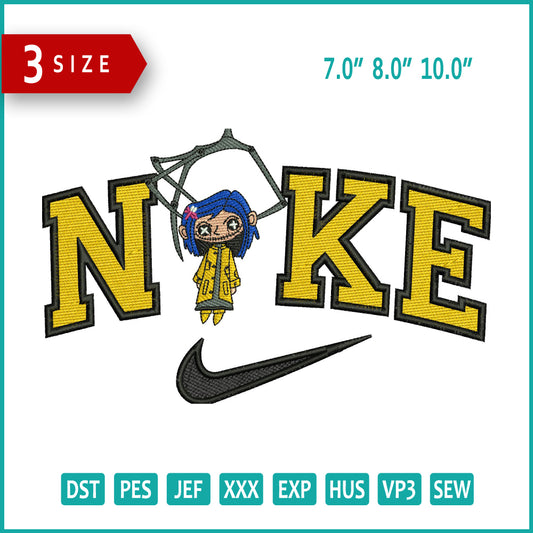 Archivos de bordado Nike Coraline v2 - 3 tallas