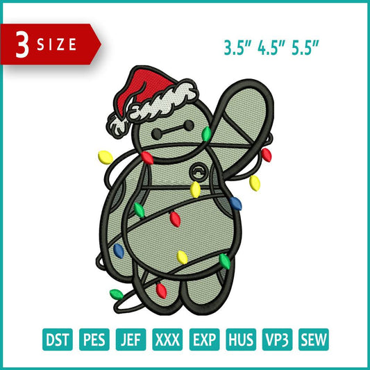 Christmas v1 Embroidery Design Files - 3 Size's