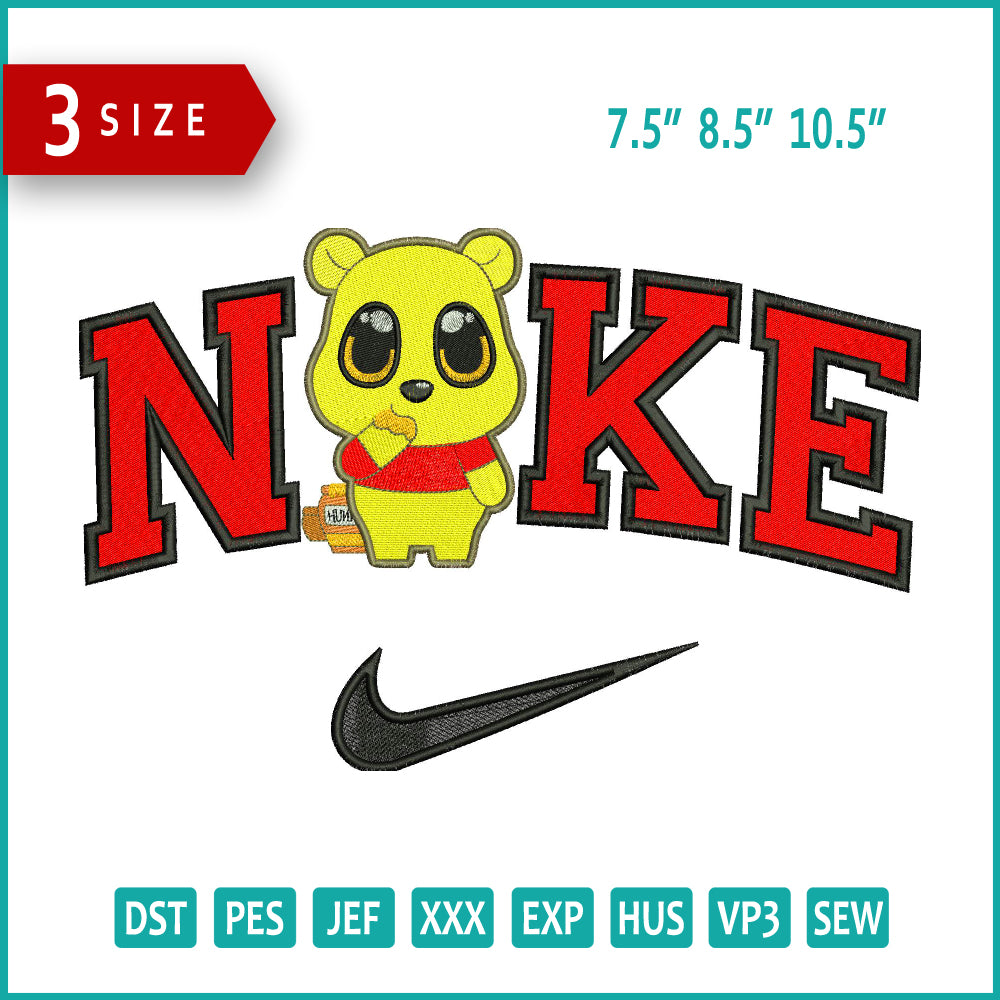 Nike Prince Charming Embroidery Design Files - 3 Sizes