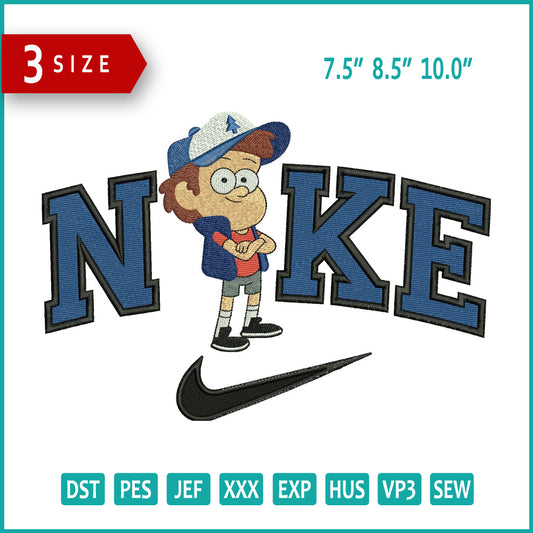 Nike Dipper Pines Embroidery Design Files - 3 Size's