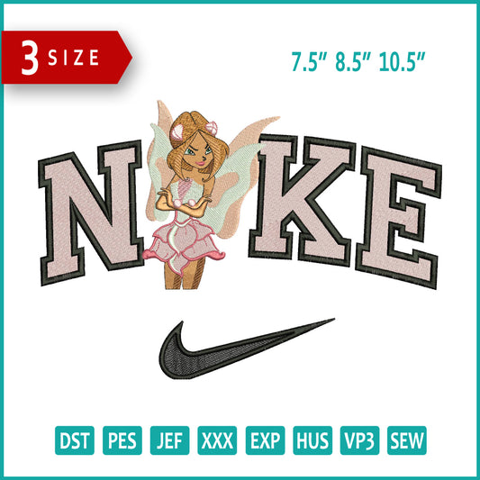 Nike Winx Flora Embroidery Design Files - 3 Size's