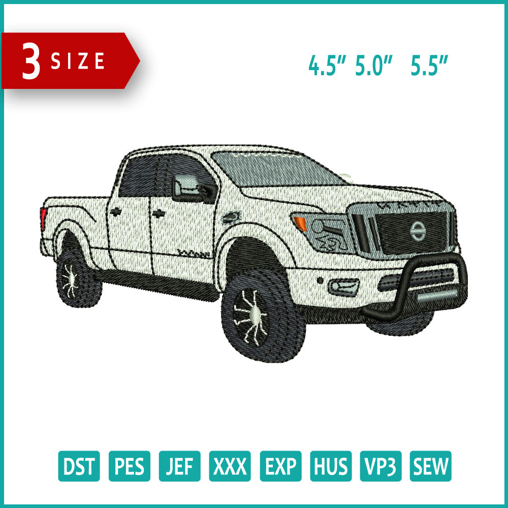 Toyota Hilux Embroidery Design Files - 3 Size's