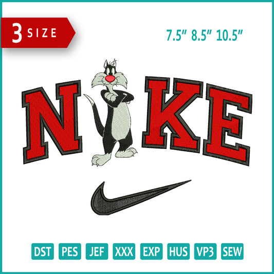 Nike Sylvester Embroidery Design Files - 3 Size's