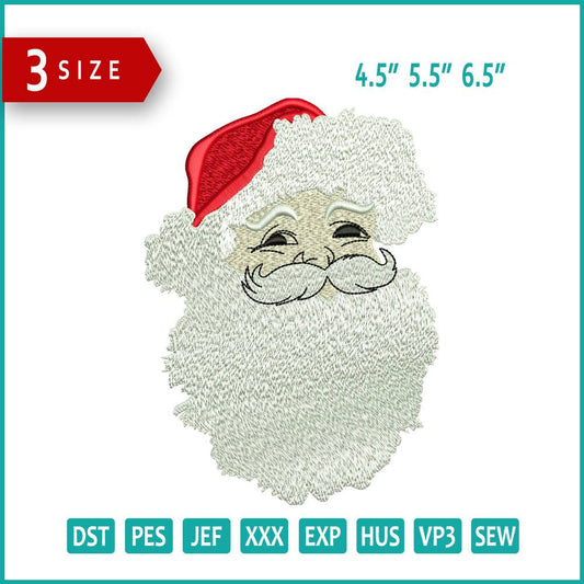 Christmas Santa Embroidery Design Files - 3 Size's