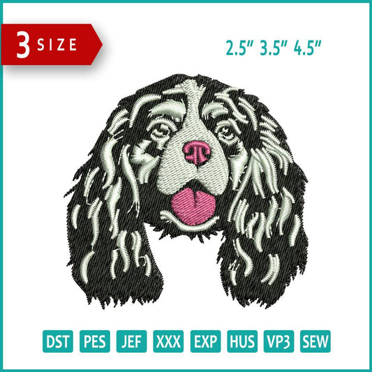 Dog v5 Embroidery Design Files - 3 Size's