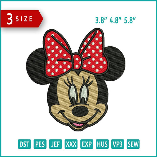 Mickey Minnie Embroidery Design Files - 3 Size's