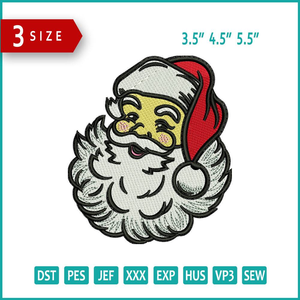 Christmas Santa v6 Embroidery Design Files - 3 Size's