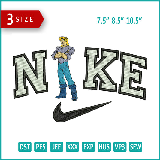 Nike John Smith Embroidery Design Files - 3 Size's