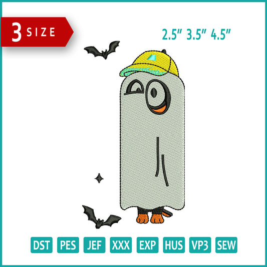 Archivos de bordado Bingo Ghost v2 - 3 tamaños